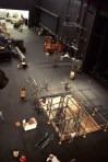 Stage Looking down at the pit from the flyloft.